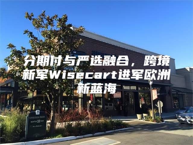 分期付与严选融合，跨境新军Wisecart进军欧洲新蓝海