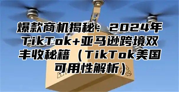 爆款商机揭秘：2025年TikTok+亚马逊跨境双丰收秘籍TikTok美国可用性解析