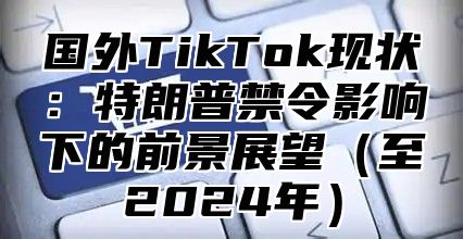国外TikTok现状：特朗普禁令影响下的前景展望至2025年