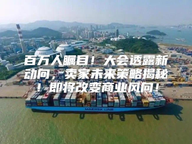 百万人瞩目！大会透露新动向，卖家未来策略揭秘！即将改变商业风向！