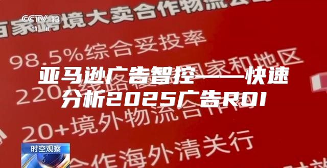 亚马逊广告智控——快速分析2025广告ROI