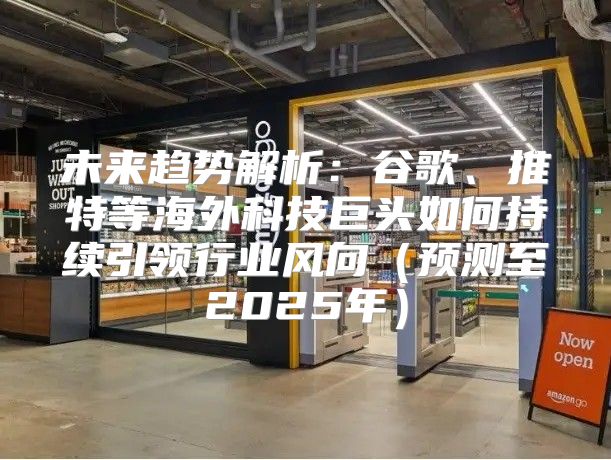 未来趋势解析：谷歌、推特等海外科技巨头如何持续引领行业风向预测至2025年