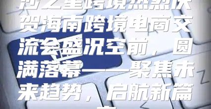 沙之星跨境热烈庆贺海南跨境电商交流会盛况空前，圆满落幕——聚焦未来趋势，启航新篇章