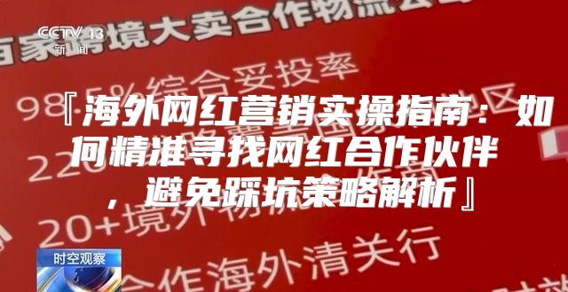 『海外网红营销实操指南：如何精准寻找网红合作伙伴，避免踩坑策略解析』