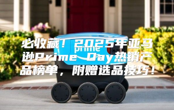 必收藏！2025年亚马逊Prime Day热销产品榜单，附赠选品技巧！