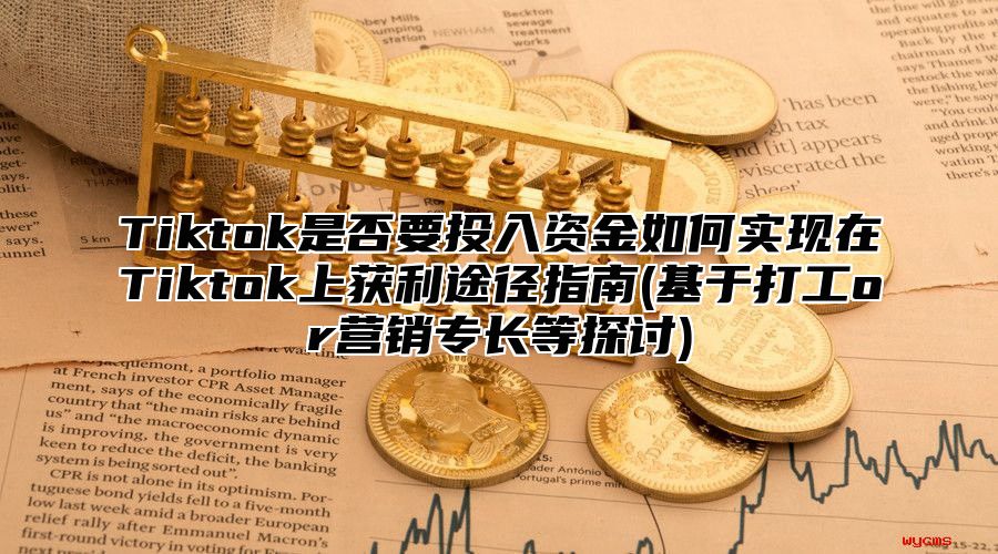 Tiktok是否要投入资金如何实现在Tiktok上获利途径指南(基于打工or营销专长等探讨)