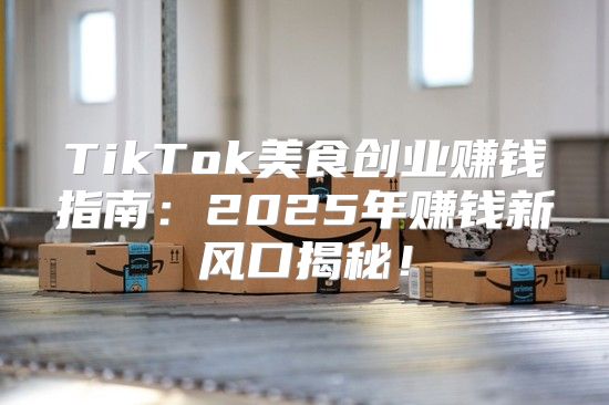 TikTok美食创业赚钱指南：2025年赚钱新风口揭秘！