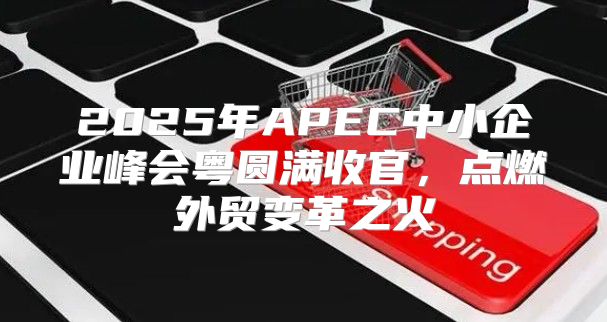 2025年APEC中小企业峰会粤圆满收官，点燃外贸变革之火