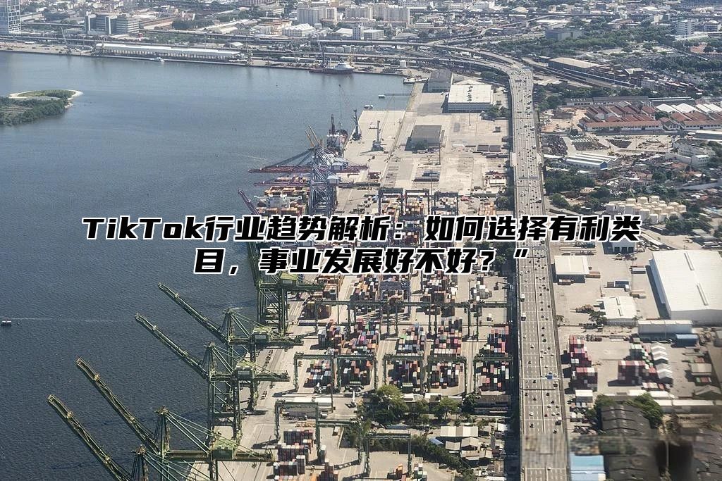 TikTok行业趋势解析：如何选择有利类目，事业发展好不好？”
