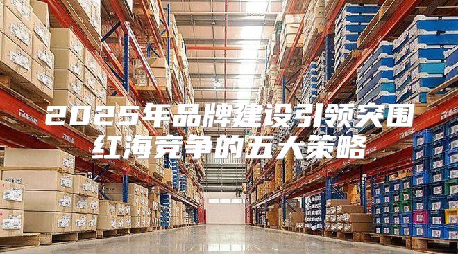 2025年品牌建设引领突围红海竞争的五大策略