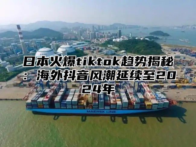 日本火爆tiktok趋势揭秘：海外抖音风潮延续至2025年