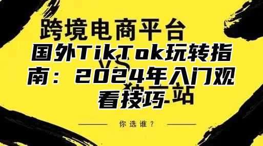 国外TikTok玩转指南：2025年入门观看技巧