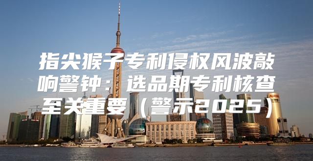指尖猴子专利侵权风波敲响警钟：选品期专利核查至关重要警示2025