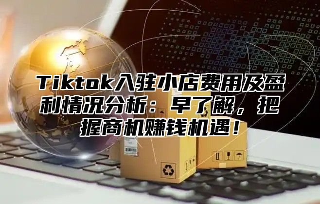 Tiktok入驻小店费用及盈利情况分析：早了解，把握商机赚钱机遇！