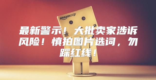 最新警示！大批卖家涉诉风险！慎拍图片选词，勿踩红线！