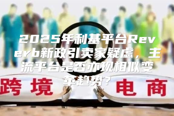 2025年利基平台Reverb新政引卖家疑虑，主流平台是否亦现相似变革趋势？