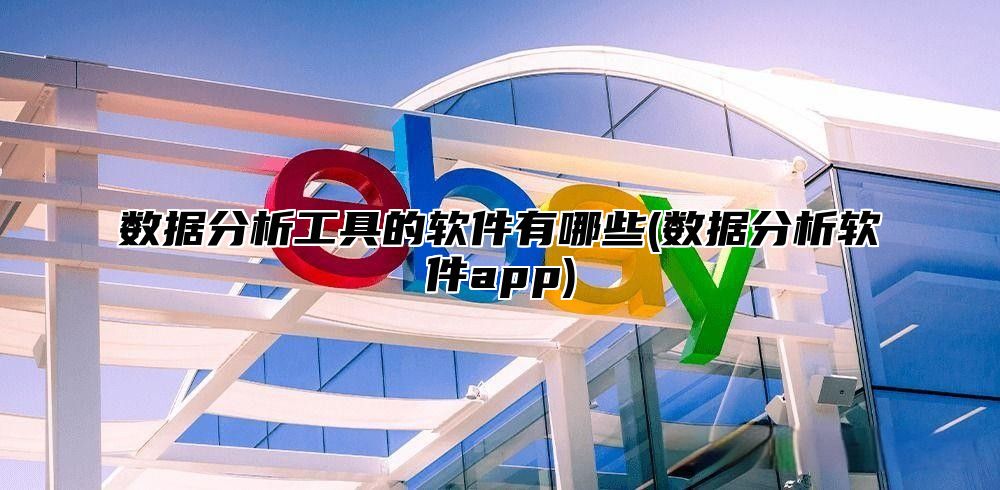 数据分析工具的软件有哪些(数据分析软件app)