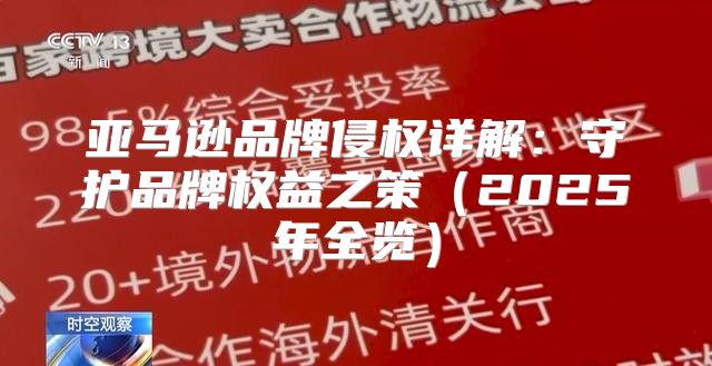 亚马逊品牌侵权详解：守护品牌权益之策2025年全览