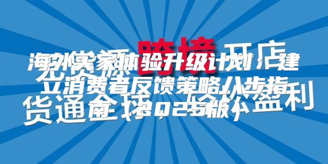 海外买家体验升级计划：建立消费者反馈策略八步指南2025版