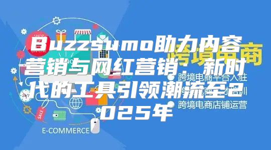 Buzzsumo助力内容营销与网红营销：新时代的工具引领潮流至2025年