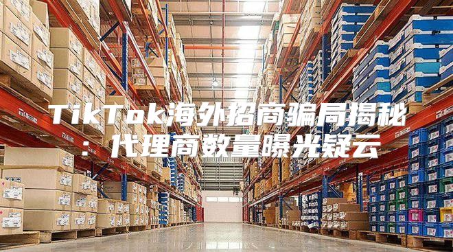 TikTok海外招商骗局揭秘：代理商数量曝光疑云