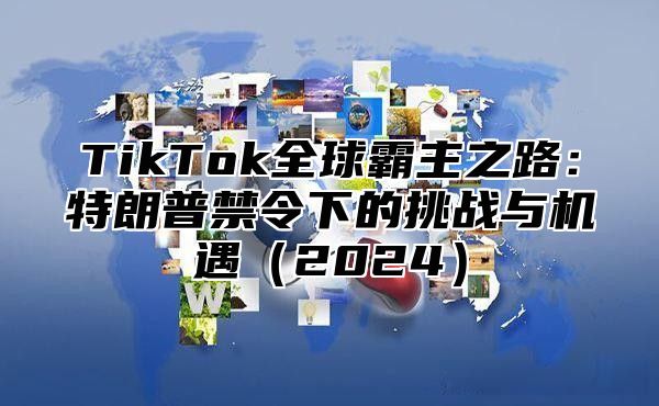 TikTok全球霸主之路：特朗普禁令下的挑战与机遇2025
