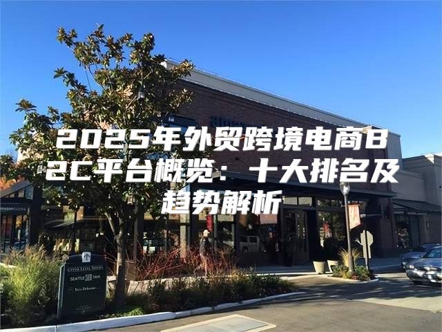 2025年外贸跨境电商B2C平台概览：十大排名及趋势解析