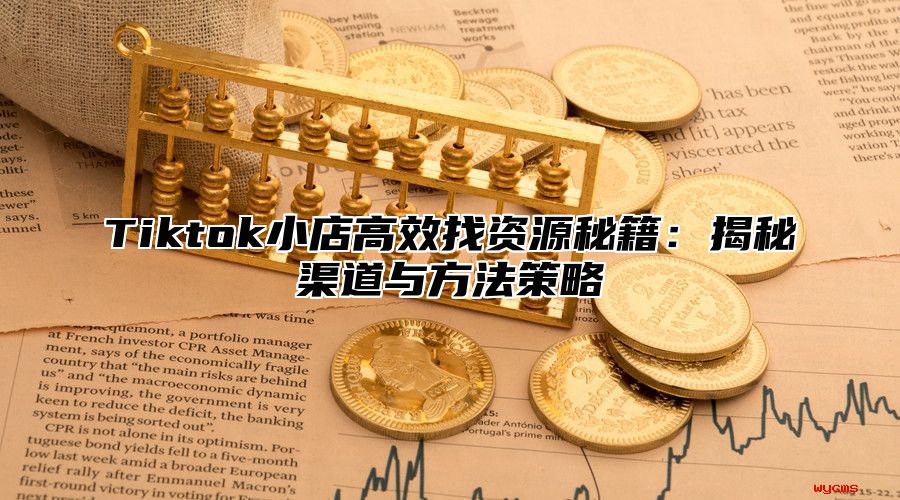 Tiktok小店高效找资源秘籍：揭秘渠道与方法策略