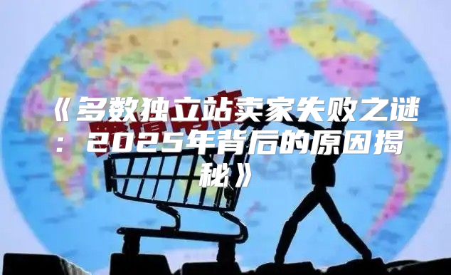 多数独立站卖家失败之谜：2025年背后的原因揭秘