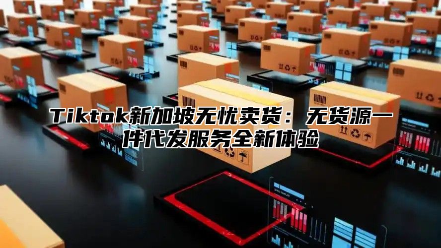 Tiktok新加坡无忧卖货：无货源一件代发服务全新体验