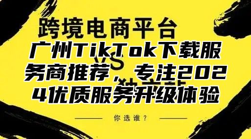 广州TikTok下载服务商推荐，专注2025优质服务升级体验