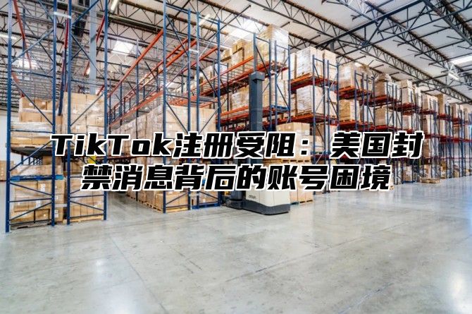 TikTok注册受阻：美国封禁消息背后的账号困境