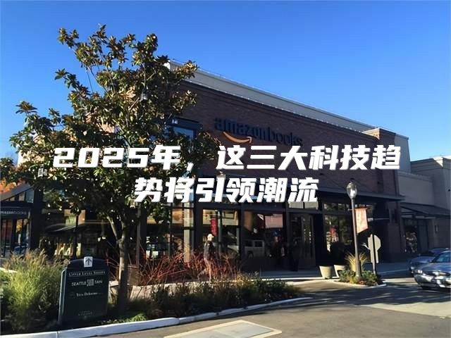 2025年，这三大科技趋势将引领潮流