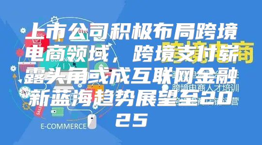 上市公司积极布局跨境电商领域，跨境支付崭露头角或成互联网金融新蓝海趋势展望至2025