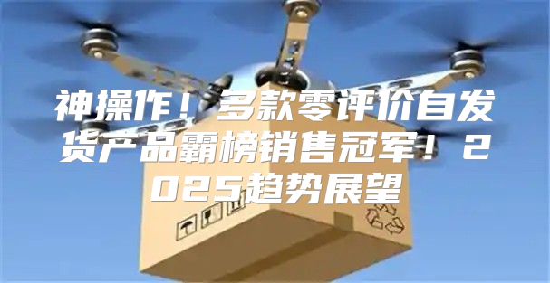 神操作！多款零评价自发货产品霸榜销售冠军！2025趋势展望