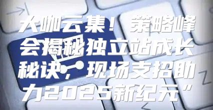 大咖云集！策略峰会揭秘独立站成长秘诀，现场支招助力2025新纪元”