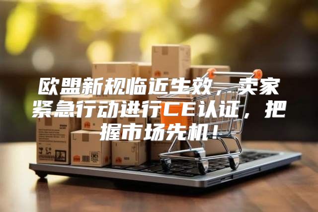欧盟新规临近生效，卖家紧急行动进行CE认证，把握市场先机！