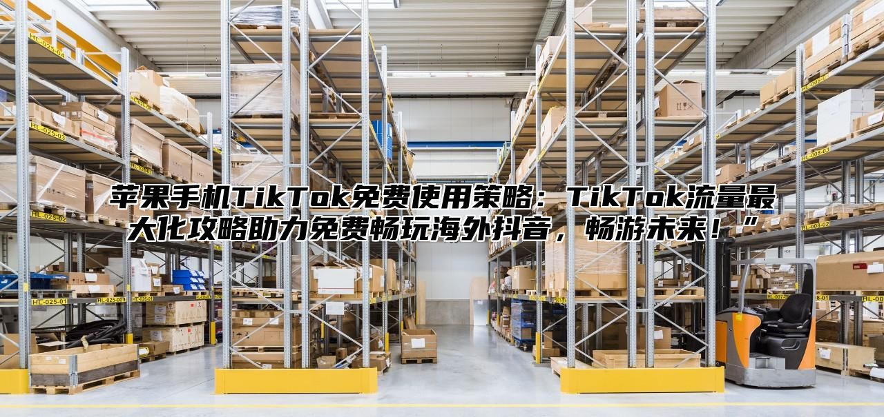 苹果手机TikTok免费使用策略：TikTok流量最大化攻略助力免费畅玩海外抖音，畅游未来！”