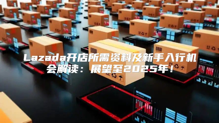 Lazada开店所需资料及新手入行机会解读：展望至2025年！