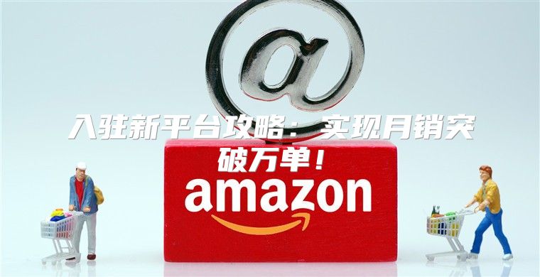 入驻新平台攻略：实现月销突破万单！