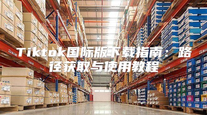 Tiktok国际版下载指南：路径获取与使用教程