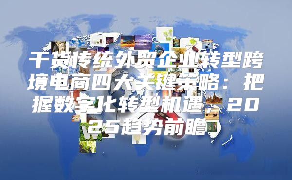 干货传统外贸企业转型跨境电商四大关键策略：把握数字化转型机遇，2025趋势前瞻