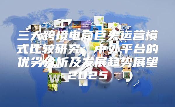 三大跨境电商巨头运营模式比较研究：中外平台的优劣分析及发展趋势展望2025