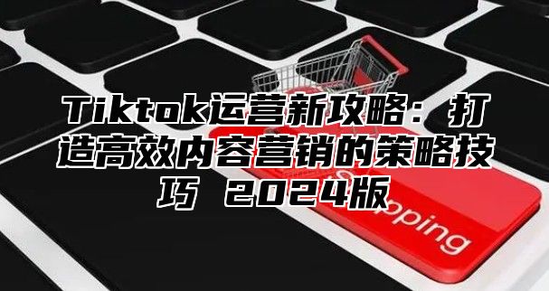 Tiktok运营新攻略：打造高效内容营销的策略技巧 2025版