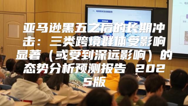 亚马逊黑五之后的长期冲击：三类跨境群体受影响显著或受到深远影响的态势分析预测报告 2025版