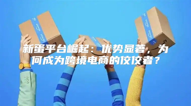 新蛋平台崛起：优势显著，为何成为跨境电商的佼佼者？
