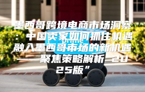 墨西哥跨境电商市场洞察：中国卖家如何抓住机遇融入墨西哥市场的新机遇——聚焦策略解析 2025版”