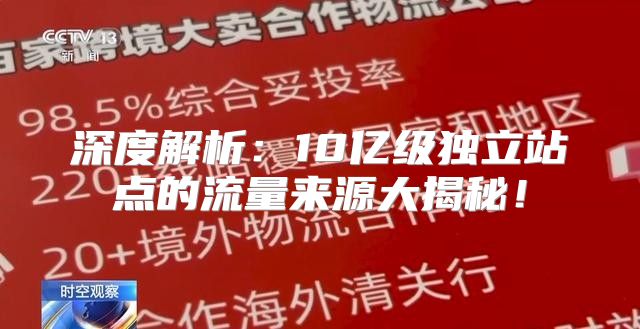 深度解析：10亿级独立站点的流量来源大揭秘！