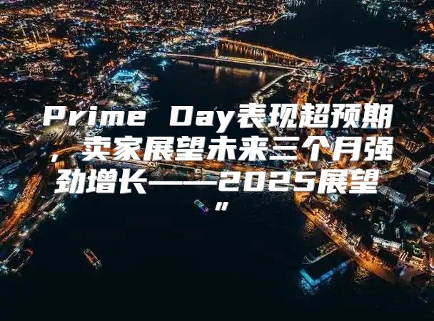 Prime Day表现超预期，卖家展望未来三个月强劲增长——2025展望”