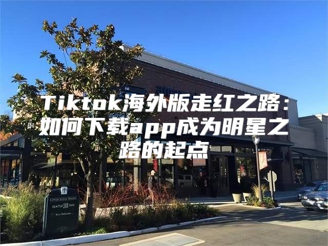 Tiktok海外版走红之路：如何下载app成为明星之路的起点